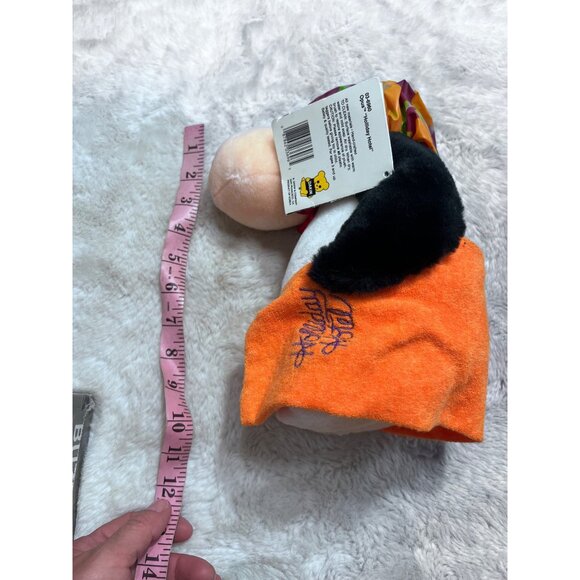 Opus Plush Penguin From Bloom County Wet Phase 1985 With Colorful Cap & Orange T - Picture 6 of 8